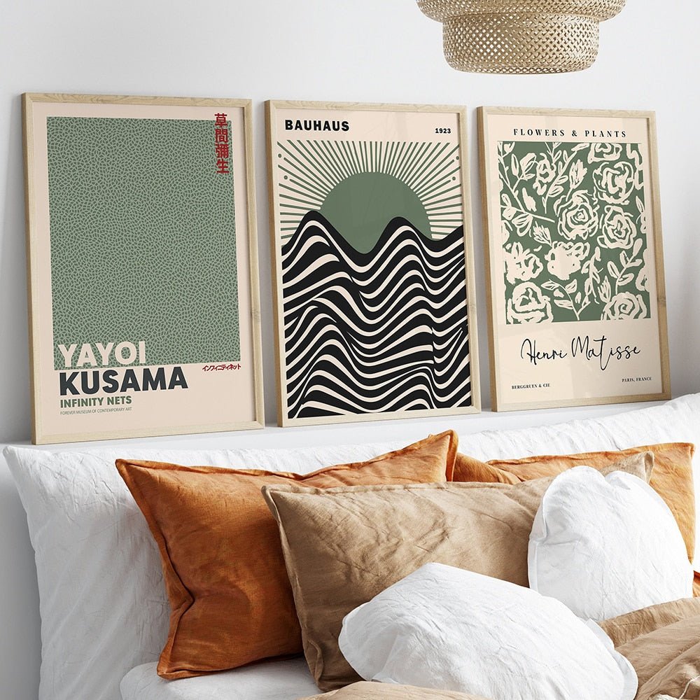 Plakat wystawy Sage Green Matisse Yayoi Kusama
