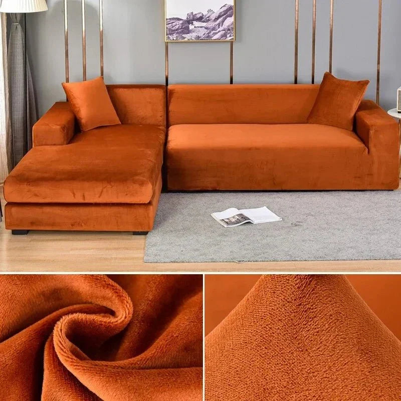 Pokrowiec na sofę Samtlux Velvet – Elegancki, rozciągliwy, zapewniający luksusowy komfort i ochronę