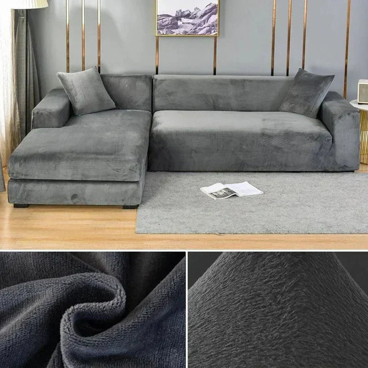 Pokrowiec na sofę Samtlux Velvet – Elegancki, rozciągliwy, zapewniający luksusowy komfort i ochronę