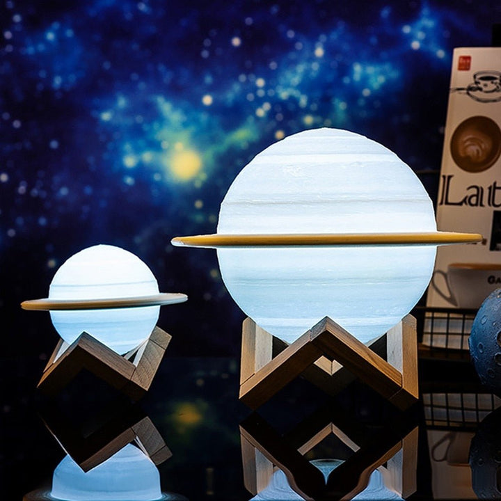 Lampa - SaturnGlow - Projekt planetarny - Regulowane oświetlenie