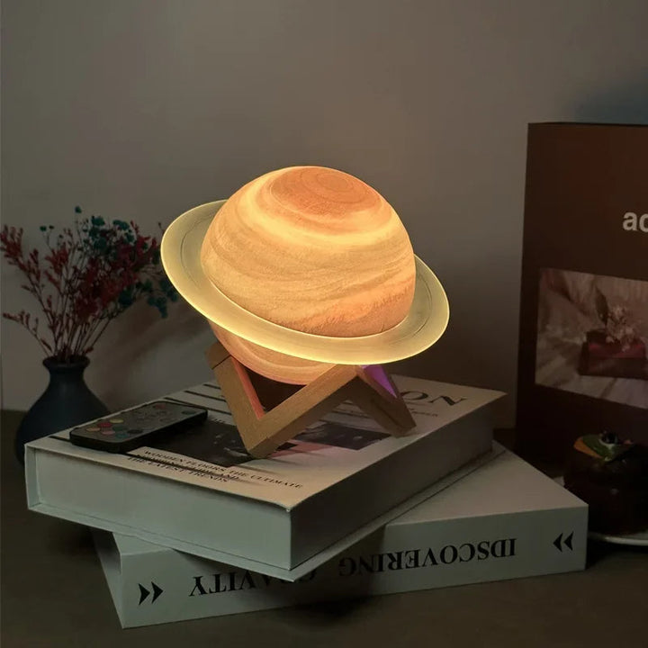 Głośnik Bluetooth Galaxy Saturn z Nocną Lampką