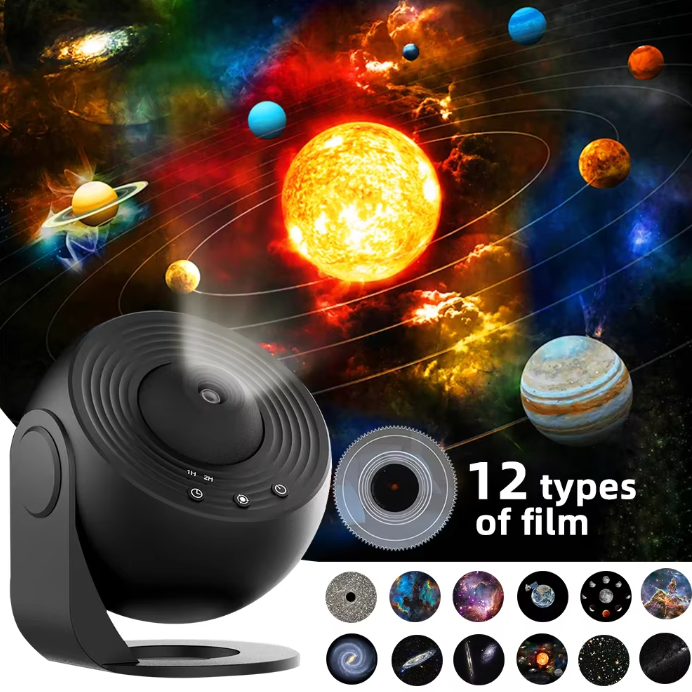Projektor Galaktyczny Aurora - Planetarium Nocna Lampa 13 Filmów