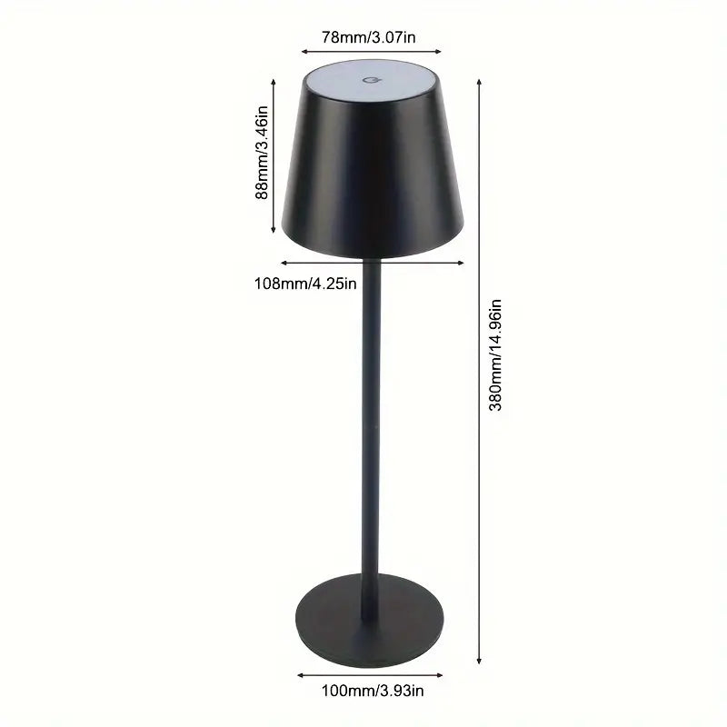 Lampa Stołowa LED – Bezprzewodowa, Z Dotykowym Sterowaniem i Regulowanym Światłem