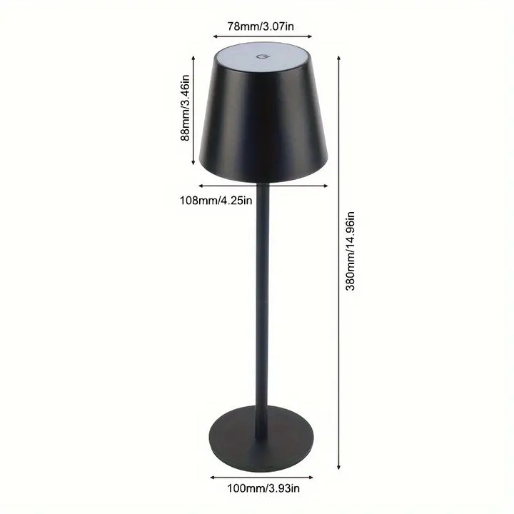 Lampa Stołowa LED – Bezprzewodowa, Z Dotykowym Sterowaniem i Regulowanym Światłem
