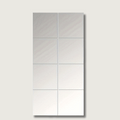EleganceTiles - 8 stylowych samoprzylepnych płytek lustrzanych do dekoracji wnętrz