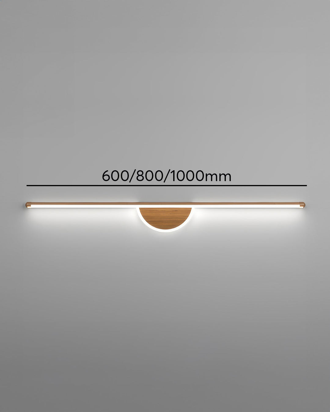 Nowoczesna Lampa Ścienna z Drewnianym Łukiem