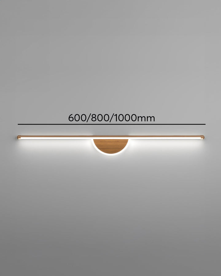 Nowoczesna Lampa Ścienna z Drewnianym Łukiem