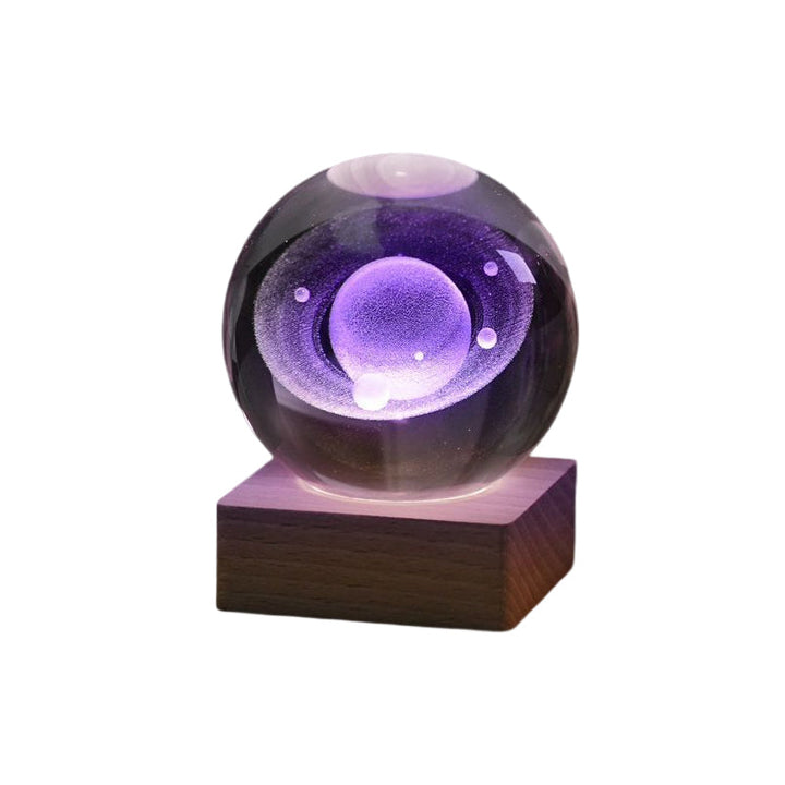 Lampa nocna Kryształowa kula 3D Galaktyka |