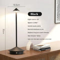 Elegancka, ładowana metalowa lampa stołowa