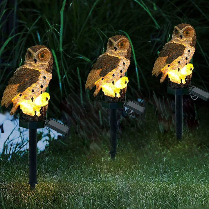 Barter | Lampa ogrodowa sowy z energią słoneczną