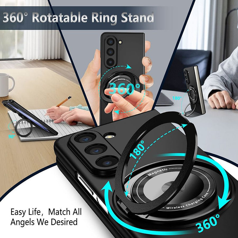 Magnetyczne etui na telefon z obrotowym stojakiem 360° dla Samsung Z fold &amp; flip 6/5/4/3