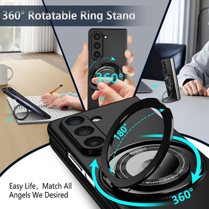 Magnetyczne etui na telefon z obrotowym stojakiem 360° dla Samsung Z fold &amp; flip 6/5/4/3
