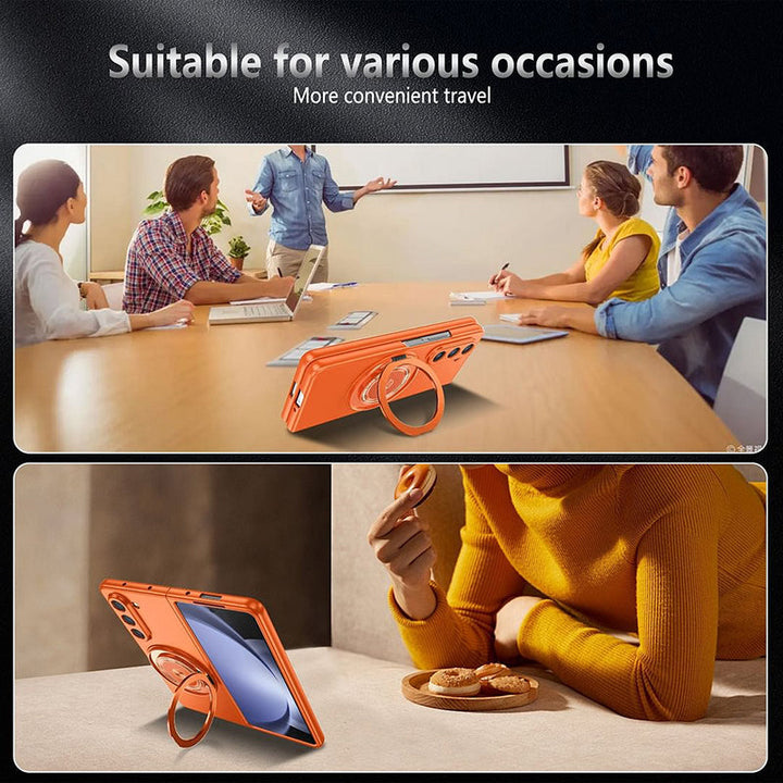 Magnetyczne etui na telefon z obrotowym stojakiem 360° dla Samsung Z fold &amp; flip 6/5/4/3