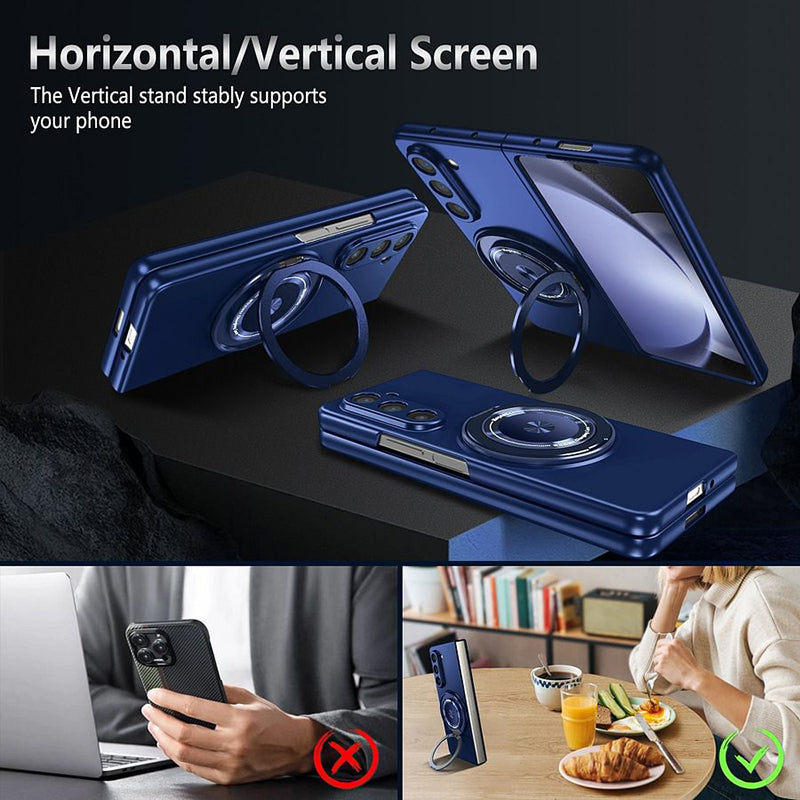 Magnetyczne etui na telefon z obrotowym stojakiem 360° dla Samsung Z fold &amp; flip 6/5/4/3