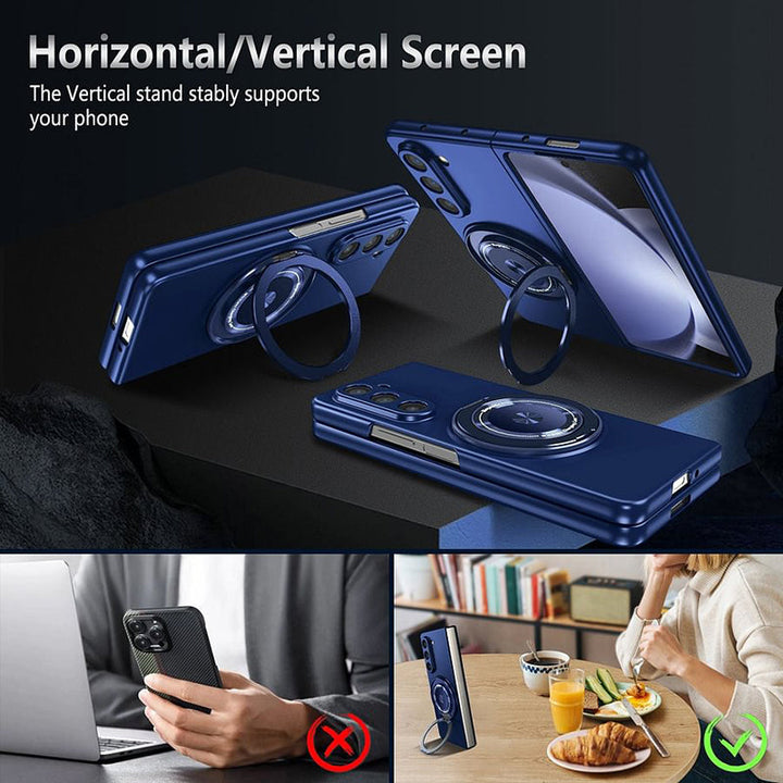Magnetyczne etui na telefon z obrotowym stojakiem 360° dla Samsung Z fold &amp; flip 6/5/4/3