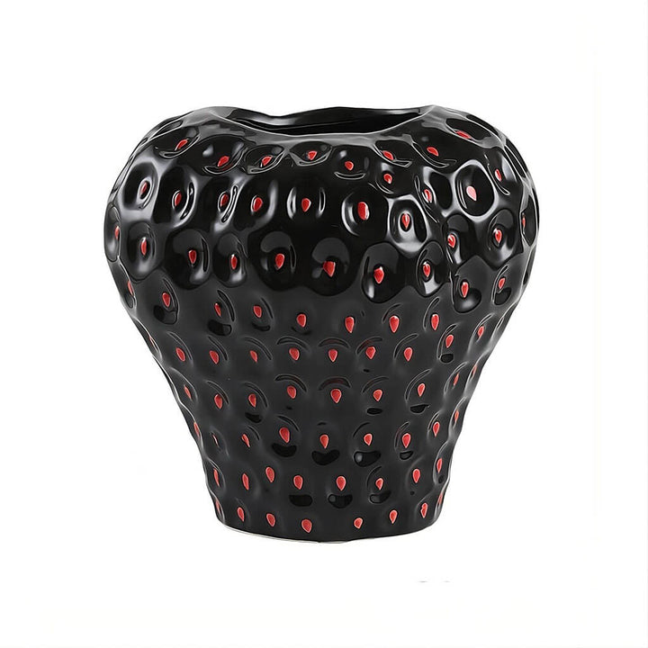 Wazon ceramiczny w kształcie truskawki