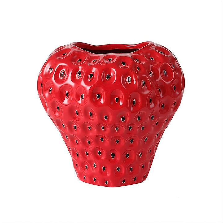 Wazon ceramiczny w kształcie truskawki