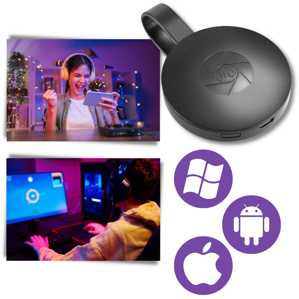 Dongle TV do konwersji Smart TV – Stick HDMI do mirroringu telefonu i streamingu