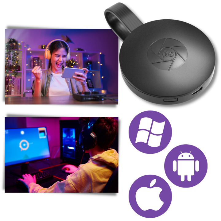 Dongle TV do konwersji Smart TV – Stick HDMI do mirroringu telefonu i streamingu