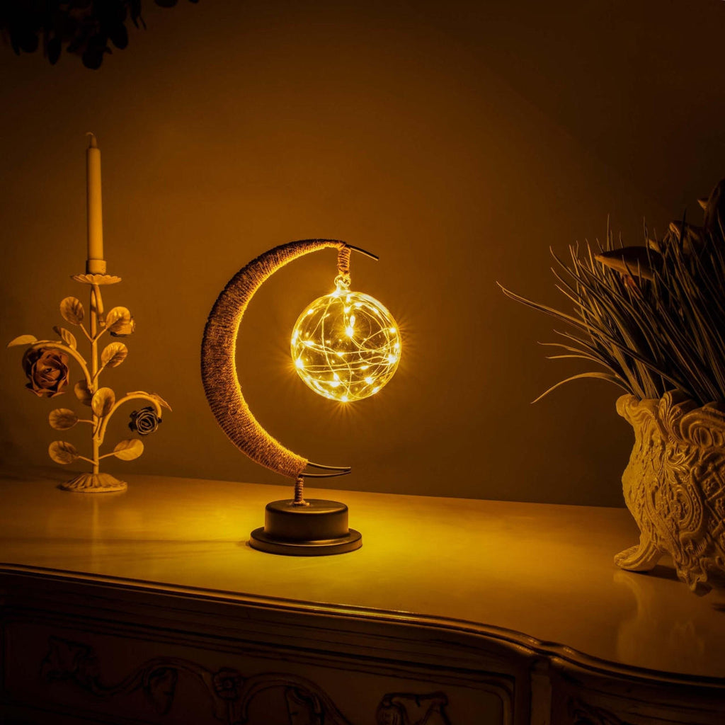 Lampa Księżycowa – Fajna, Czarująca Lampa Nocna | Sypialnie i Przestrzenie Życiowe