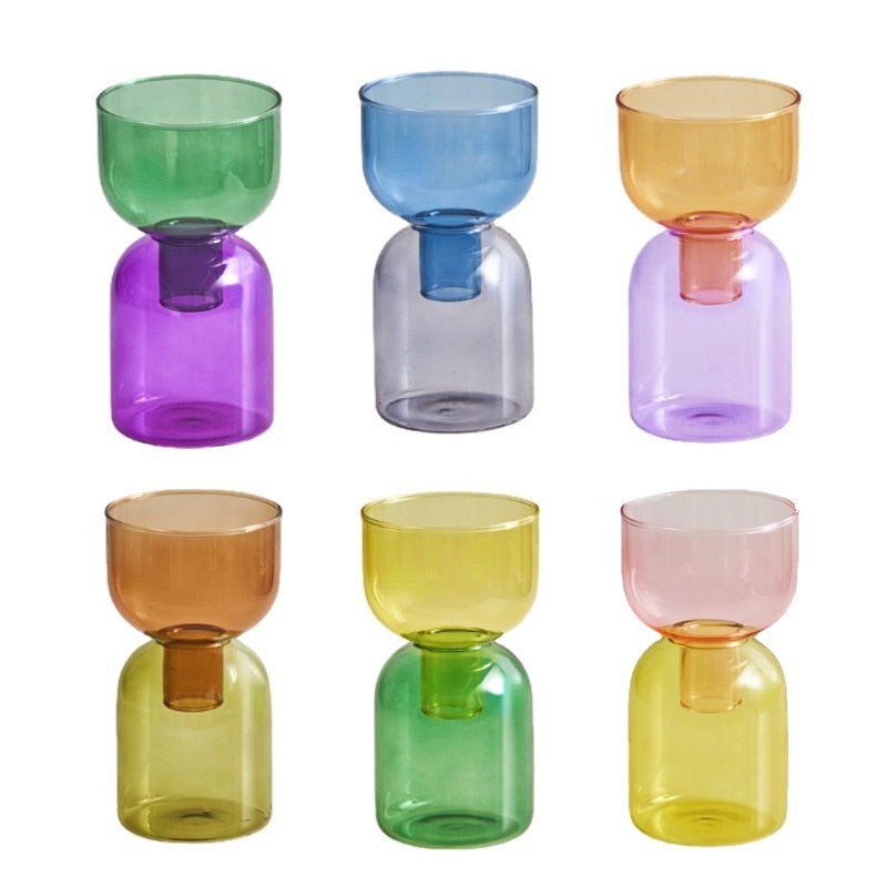 Zestaw mini wazonów terrarium w dwóch częściach