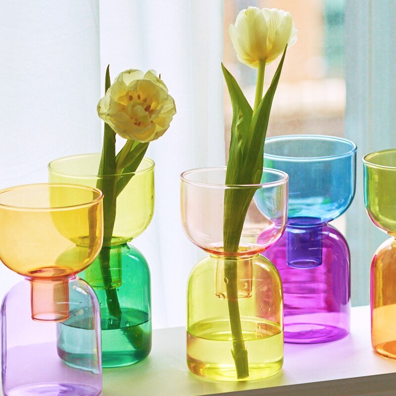 Zestaw mini wazonów terrarium w dwóch częściach