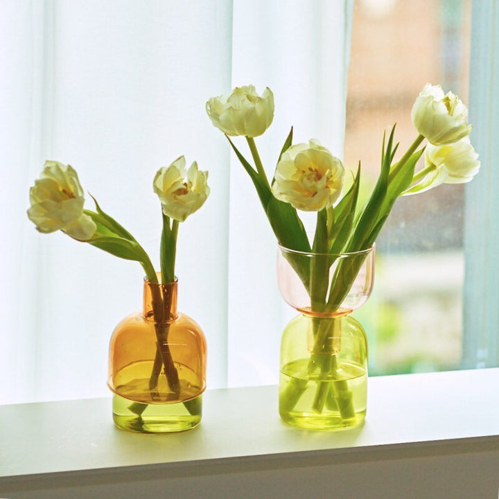 Zestaw mini wazonów terrarium w dwóch częściach