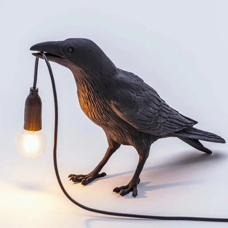 Kreatywna Wrona – LED Lampa Ścienna