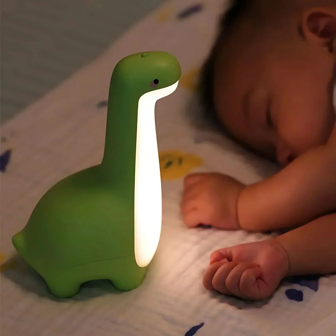 LED Dinozaur Nocna Lampka dla Dzieci z Delikatnym Blaskiem
