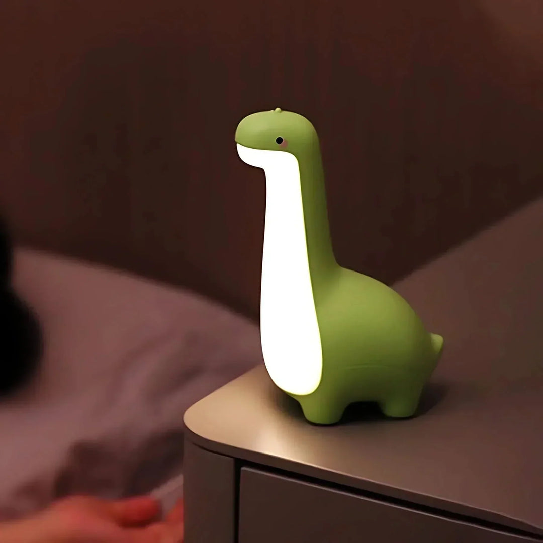 LED Dinozaur Nocna Lampka dla Dzieci z Delikatnym Blaskiem