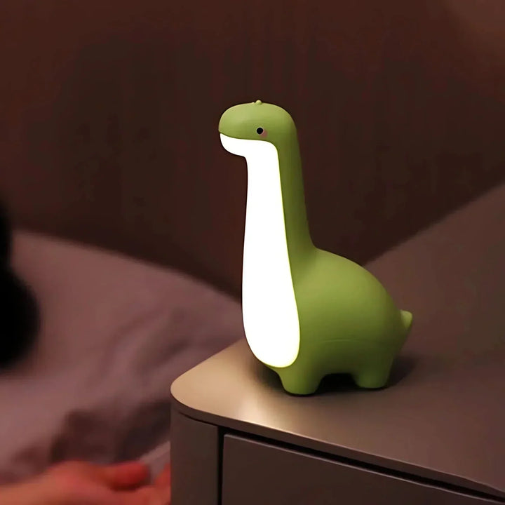 LED Dinozaur Nocna Lampka dla Dzieci z Delikatnym Blaskiem