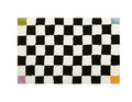 Vintage Checkered Plaid Bathroom Rugs - Przytulny Retro Kwiatowy Dywan do Łazienki i Dekoracji Wnętrz