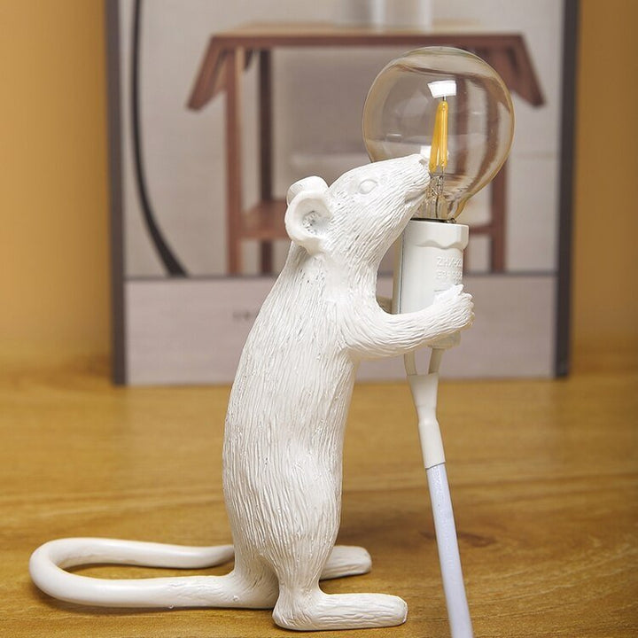 Vintage Mouse LED Lampa Stolikowa