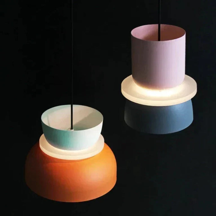 LuminaGlow - Nowoczesna Lampa Wisząca w Skandynawskim Stylu Makaronowym