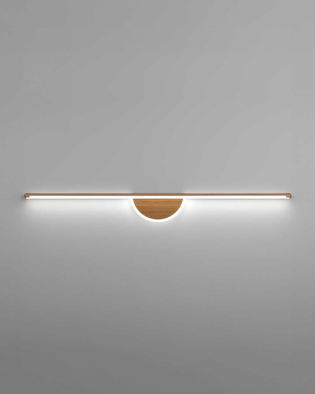 Nowoczesna Lampa Ścienna z Drewnianym Łukiem