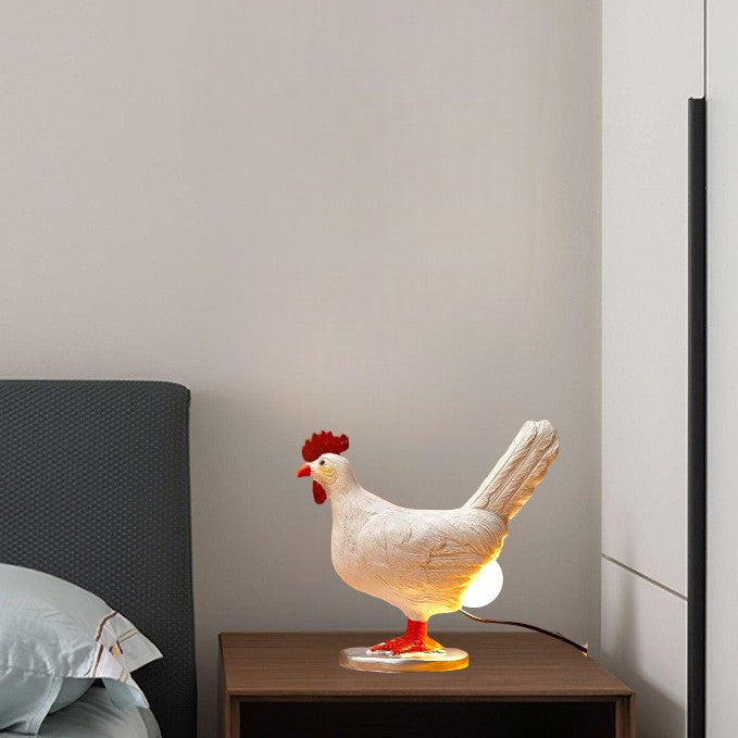 Lampka Stołowa Śmieszny Kurczak Zwierzę Nocna Lampa