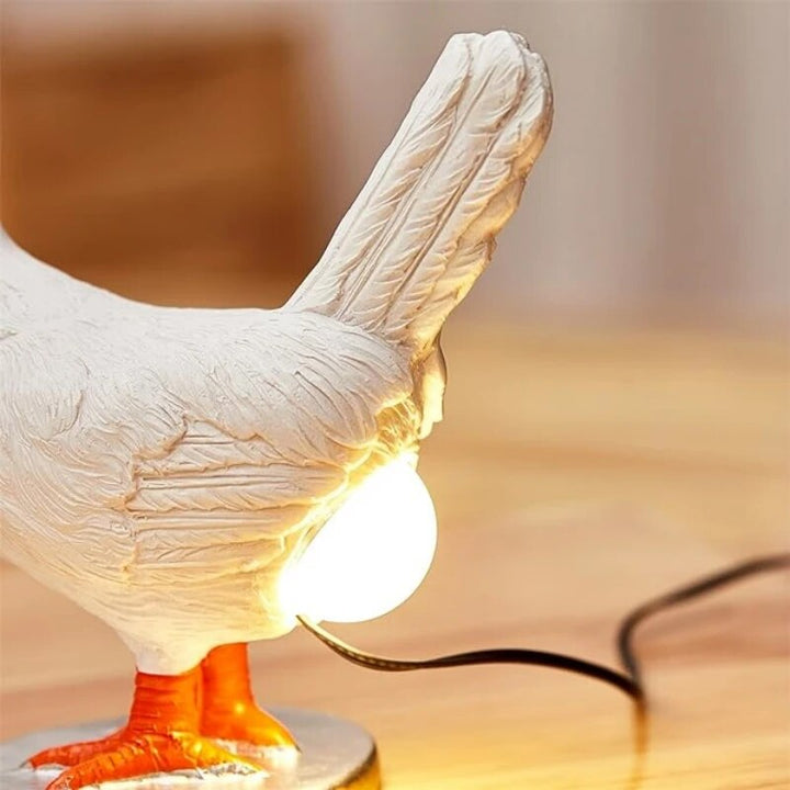Lampka Stołowa Śmieszny Kurczak Zwierzę Nocna Lampa