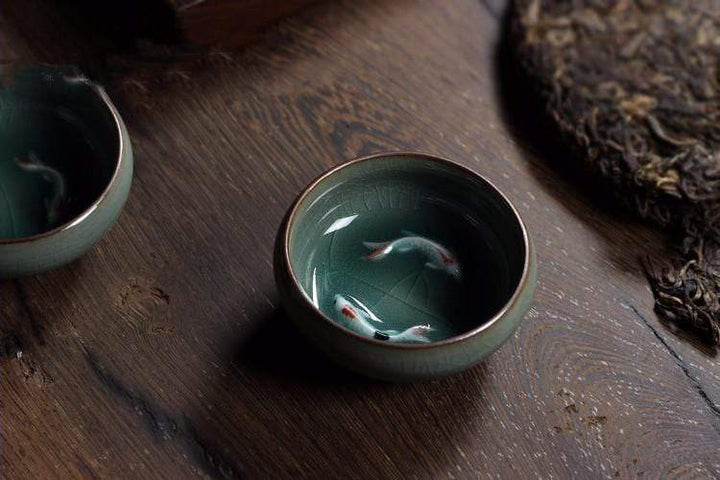 Bowl z rybkami Koi