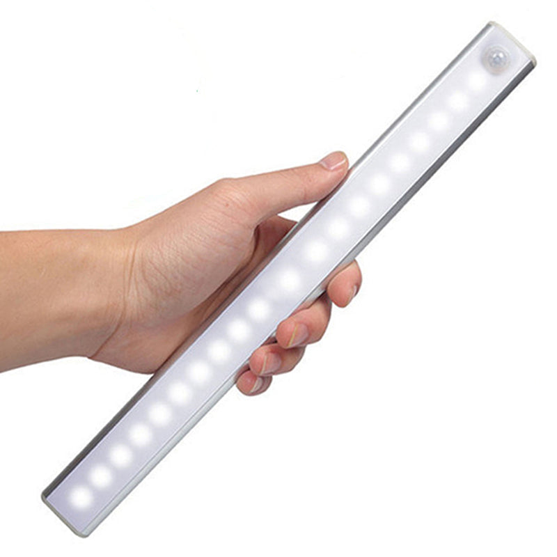 BEZPRZEWODOWA NOCNA LAMPKA LED Z CZUJNIKIEM RUCHU I ŁADOWALNĄ BATERIĄ