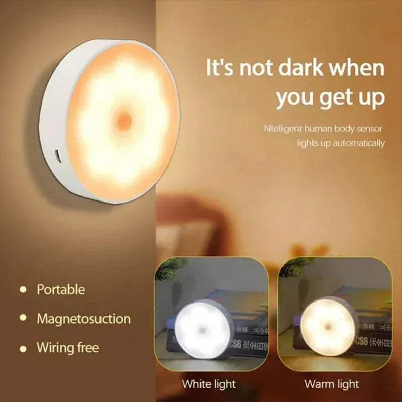 Bezprzewodowa Lampa Nocna z Czujnikiem Ruchu - LumiSense