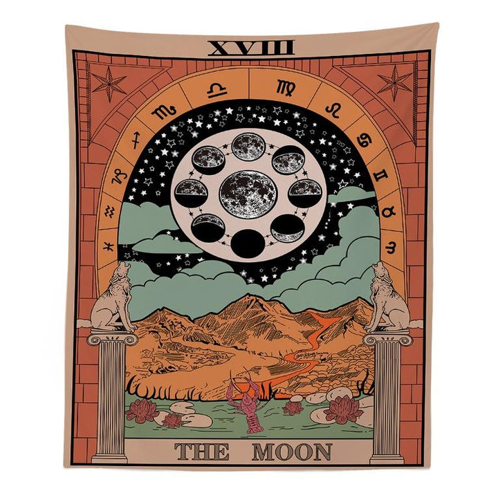 "Tarot Księżyca" Kolorowa Tkanina